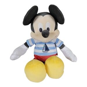 Disney Mickey Mouse Plush Doll Yellow Sail boat Baby Shower Gifts Baby Toys nwt‎